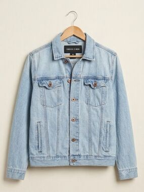 Forever 21 Light Blue Washed Denim Jacket